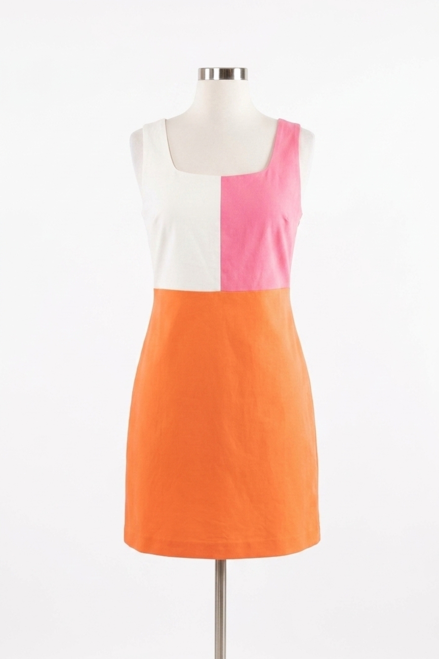 NEW TCEC block mini dress in multicolor